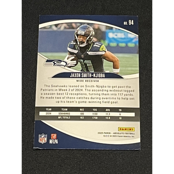 Jaxon Smith Njigba 2025 Panini Donruss #94 - Picture 6 of 6